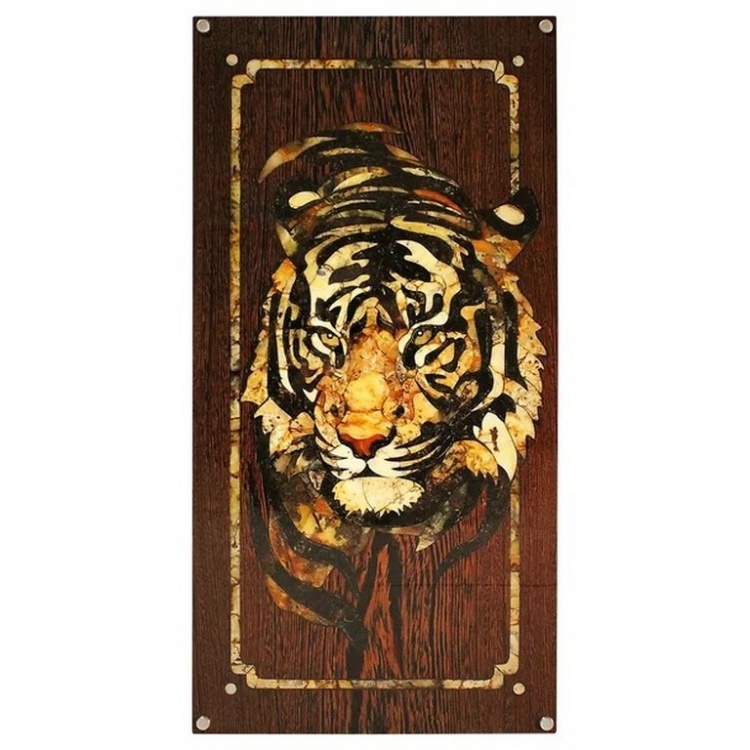 картинка Эксклюзивные тонкие Калиниградские нарды из Балтийского янтаря "Тигр" от магазина Бизнес подарки+